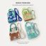 Fashion Green Mushrooms (colorful Buckle) Blend Print Knit Crossbody Bag