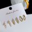 Fashion 3# Copper Geometric Earring Set