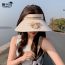 Fashion Dove Gray Large Brim Sun Hat With Fan