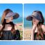 Fashion Calm Black Lace Large Brim Empty Top Sun Hat