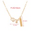 Fashion Gold Copper Inlaid Zirconium Letters Mama Love Pendant Necklace