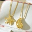 Fashion Golden 2 Copper Five-pointed Star Pendant Twist Necklace