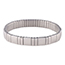 Fashion Silver Titanium Steel Rectangular Men's Stretch Bracelet