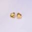 Fashion Gold Titanium Steel Diamond Love Earrings