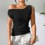 Fashion Khaki Knitted Top Polyester Knitted Sleeveless Vest