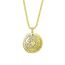 Fashion White Stainless Steel Printed Medallion Necklace