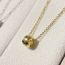 Fashion Gold Copper Diamond Pattern Geometric Necklace