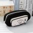 Fashion Light Blue Polyester Large Capacity Multi-layer Pencil Case