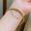 Fashion Bracelet - Gold (real Gold Plating) Copper Geometric Beaded Bracelet