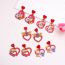 Fashion Overlapping Hearts [earrings And Necklace Set] Acrylic Love Earrings And Necklace Set