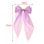 Fashion Purple Alloy Pearl Bee Long Bow Hair Clip