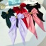 Fashion Leather Pink Alloy Love Long Bow Hair Clip