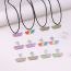 Fashion Colorful Solid Color Hearts Acrylic Love Earrings