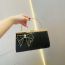 Fashion Black Pu Diamond-encrusted Bow Clip Handbag