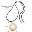 Fashion Silver Alloy Texture Round Necklace