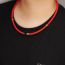 Fashion Black Magnet Red Silicone Round Collar