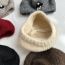 Fashion Khaki Children's Woolen Beret With Pearl Bow