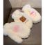 Fashion Brown Puppy Polyester Embroidered Plush Five-finger Gloves