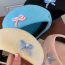 Fashion Blue Acrylic Three-dimensional Bow Knitted Beret
