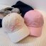 Fashion Watermelon Red Bow Embroidered Soft Top Baseball Cap