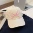 Fashion Blue Bow Embroidered Soft Top Baseball Cap