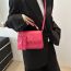 Fashion Brown Pu Embossed Flap Crossbody Bag