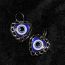 Fashion Blue Stainless Steel Love Eyes Earrings