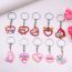 Fashion Blue Letter Love Style One-key Chain Acrylic Hollow Love Letter Keychain