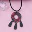 Fashion Brown Hollow-necklace Acrylic Geometric Hollow Necklace
