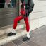 Fashion Big Red (medium Thickness) Velvet Mesh See-through Stockings