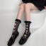 Fashion Black Lace Cutout Socks