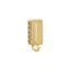Fashion 4# Gold-plated Copper With Zirconium Seed Buckle Buckle
