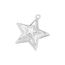 Fashion Platinum White Drop Oil White Diamond Copper Diamond Star Pendant
