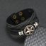 Fashion Black Alloy Star Leather Men's Bracelet