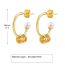 Fashion A Pair Copper Geometric C-shaped Earrings
