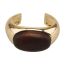 Fashion Gold Alloy Geometric Oval Open Ring