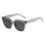 Fashion Transparent Gray Frame All Gray C3 Pc Square Large Frame Sunglasses