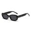 Fashion Black Frame White Screen C8 Pc Elliptical Sunglasses