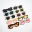 Fashion Translucent Green Frame Pink Tablet C9 Pc Small Frame Sunglasses