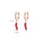 Fashion E22120307-rh Copper Diamond Pepper Earrings
