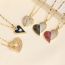 Fashion 1# Copper Diamond Love Necklace