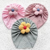 Fashion Bean Paste Fabric Flower Hollow Children's Fetal Cap