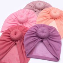 Fashion Taro Purple Fabric Twist Children's Hood