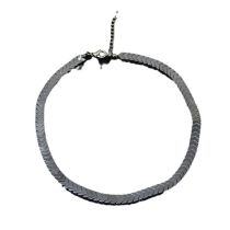 Fashion Silver Copper Geometric Snake Bone Chain Necklace