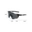 Fashion Black Frame Black And Gray Film Pc Irregular Integrated Sunglasses