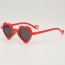 Fashion Red Frame Children's Heart Sunglasses