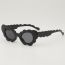Fashion Lotus Root Starch Frame Double Tea Slices Cat-eye Wave Children's Sunglasses