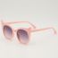 Fashion Pink Frame Double Gray Piece Little Devil Children's Sunglasses