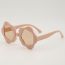 Fashion Red Frame Gray Film Children's Flower Irregular Sunglasses