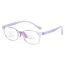 Fashion Purple Frame Silicone Children's Large Glasses Frames